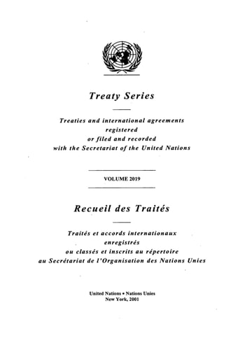 Treaty Series 2019 / Recueil des traités 2019