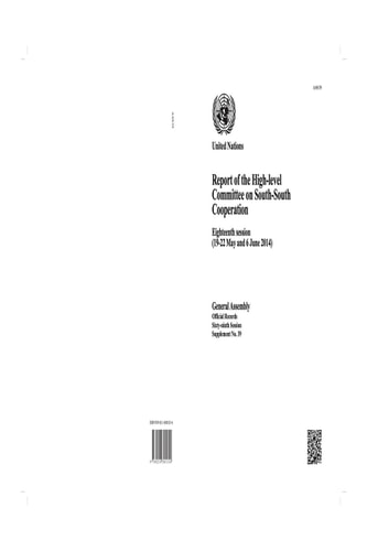 Report of the High-level Committee on South-South Cooperation