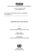 Industrial Policy and the WTO (Policy Issues in International Trade and Commodities Study Series)
