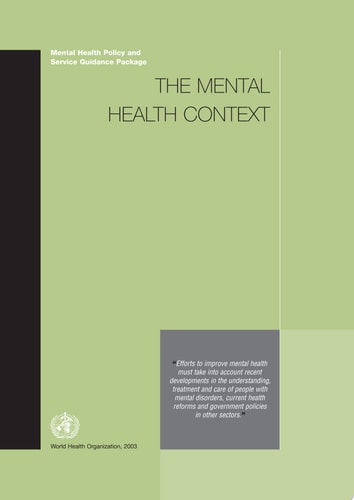 The Mental Health Context