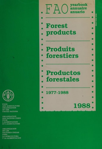 Yearbook of Forest Products, 1988