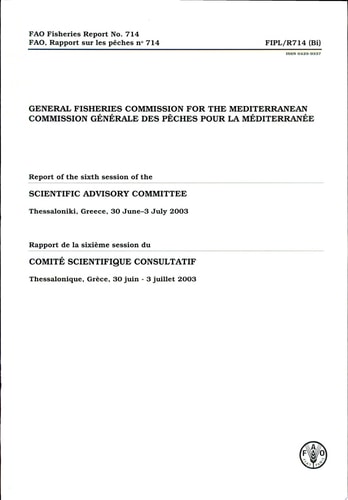 Rapport de la Sixième Session Du Comité Scientifique Consultatif