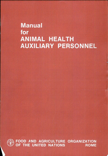 Manual for Animal Health Auxiliary Personnel