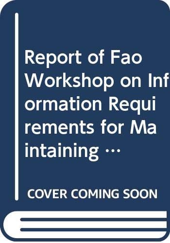 Report of FAO Workshop on Information Requirements for Maintaining Aquatic Animal Biosecurity: Cebu City, Philippines, 15-17 February 2007 (FAO Fisheries and Aquaculture Reports)