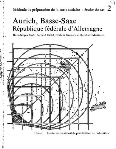 Méthode de préparation de la carte scolaire Aurich, basse-saxe, république fédérale d'allemagne