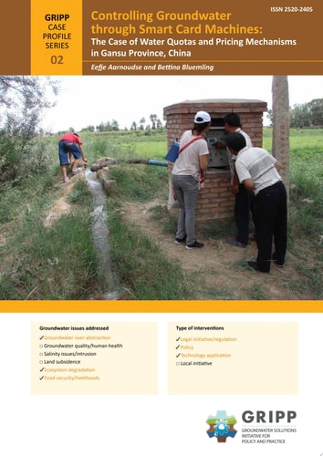 Controlling groundwater through smart card machines the case of water quotas and pricing mechanisms in Gansu Province, China