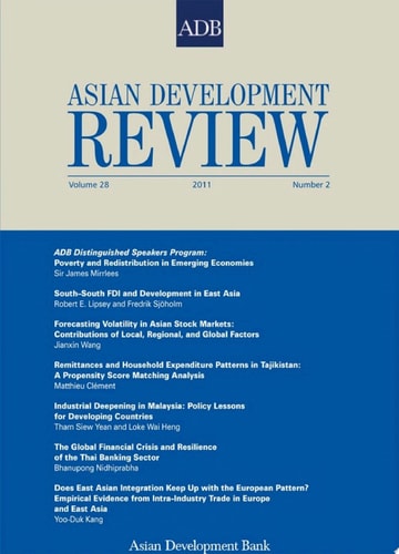 Asian Development Review Volume 28, Number 2, 2011