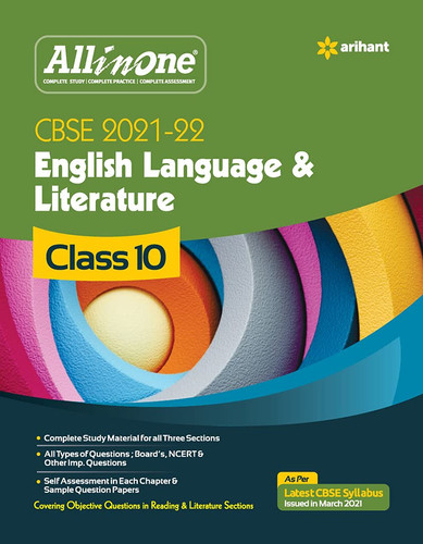 CBSE All In One English Language & Literature Class 10 for 2022 Exam