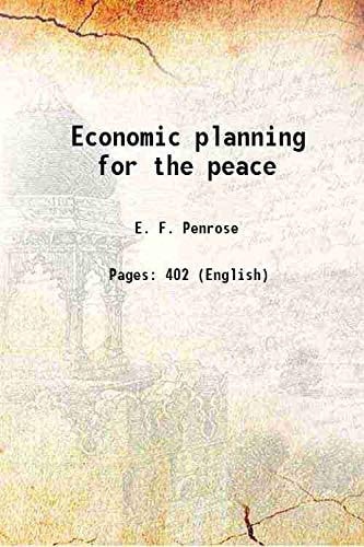Economic planning for the peace 1953