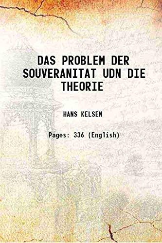 Das Problem der Souveränität und die Theorie des Völkerrechts