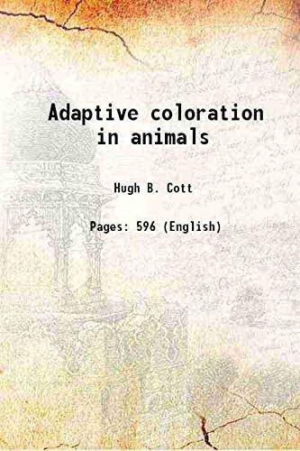 Adaptive coloration in animals 1940