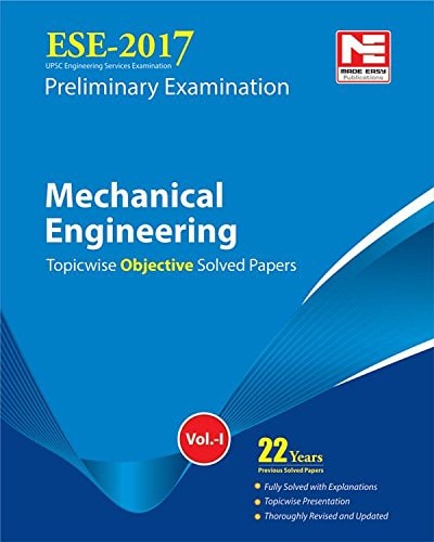 ESE 2017 Preliminary Exam Mechanical Engineering Objective Paper - Volume 1