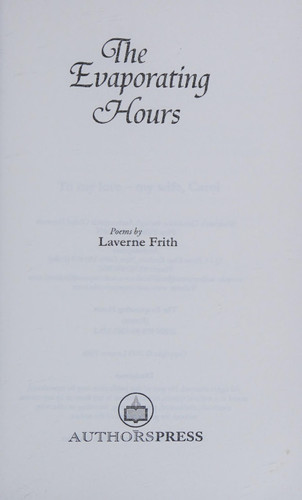 The Evaporating Hours Poems