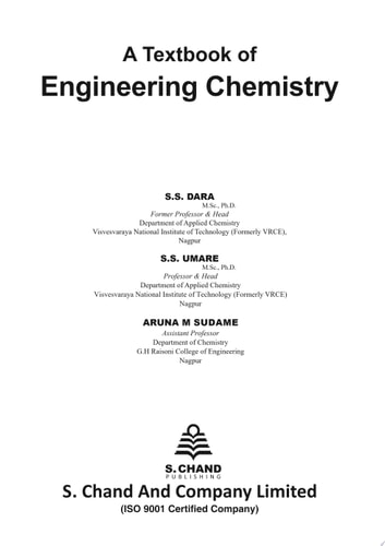 A Textbook of Engineering Chemistry