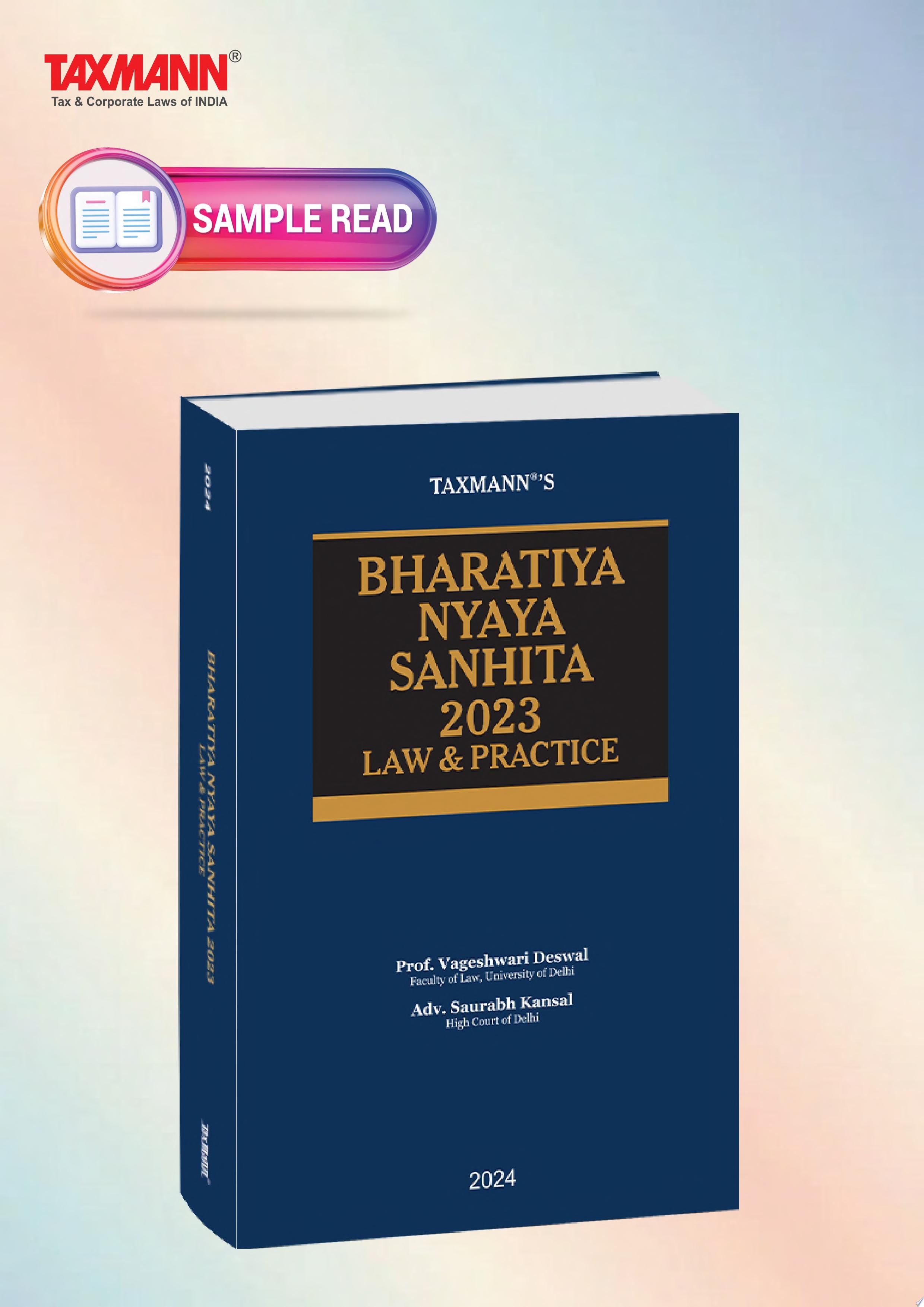 Taxmann's Bharatiya Nyaya Sanhita 2023: Law & Practice