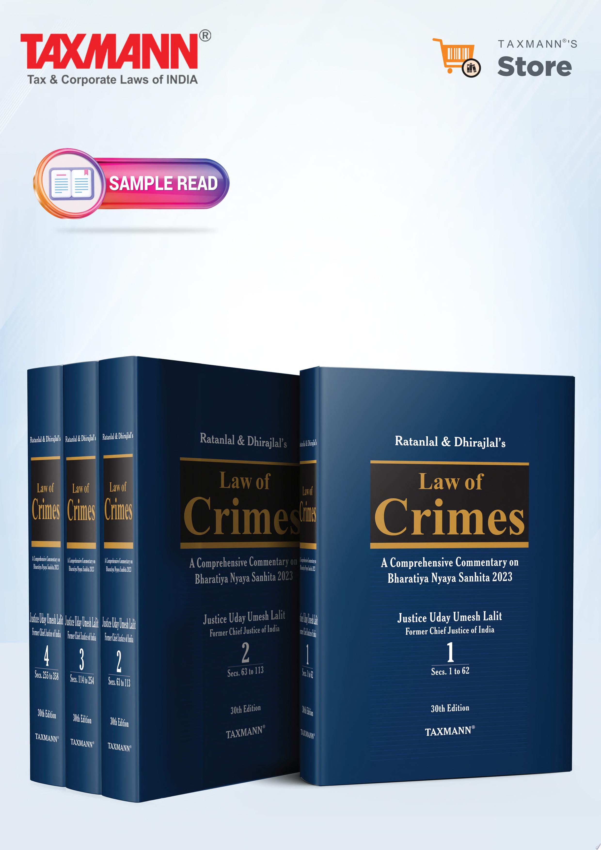Ratanlal & Dhirajlal's Law of Crimes, 30th Edition