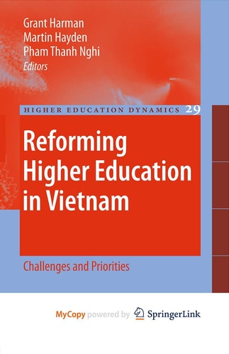 Reforming Higher Education in Vietnam Challenges and Priorities