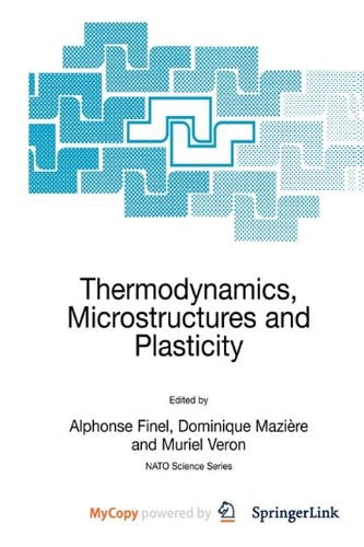Thermodynamics, Microstructures and Plasticity