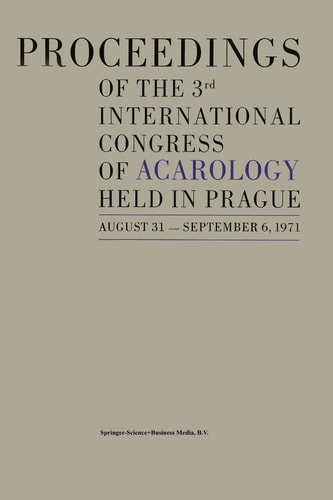 Proceedings of the 3rd International Congress of Acarology