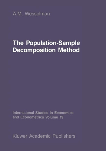 The Population-Sample Decomposition Method A Distribution-Free Estimation Technique for Minimum Distance Parameters