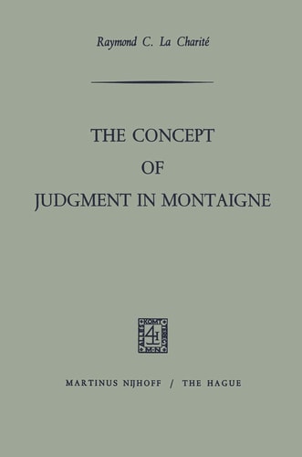 The Concept of Judgment in Montaigne