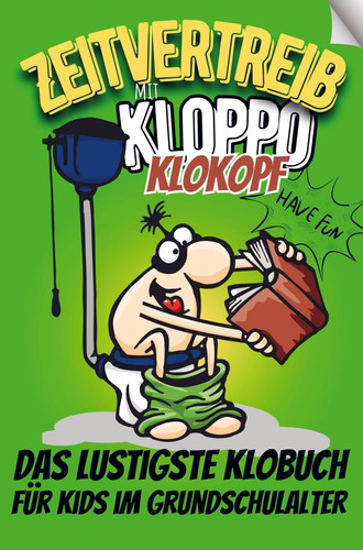 "Zeitvertreib" mit Kloppo Klokopf, dem coolsten Klobuch für Kids im Grundschulalter Ein lustiges Buch für kleine Leute, mit jeder Menge Kicherstoff, unnützem Wissen und viel Spaß für das stille Örtchen. Perfektes Geschenk für Kids.