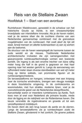 Reis van de Stellaire Zwaan Een interstellaire en interpersoonlijke reis van zowel schip als bemanning