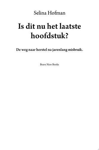 Is dit nu het laatste hoofdstuk?