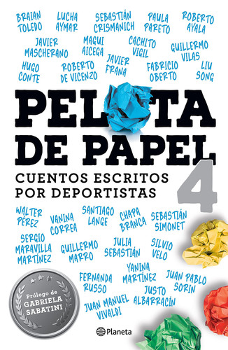 Pelota de papel 4 cuentos escritos por deportistas