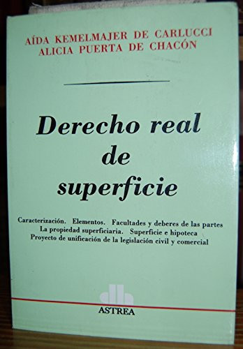 Derecho real de superficie caracterización, elementos, facultades y deberes de las partes ...