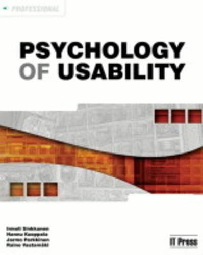 Professional Psychology of Usability
