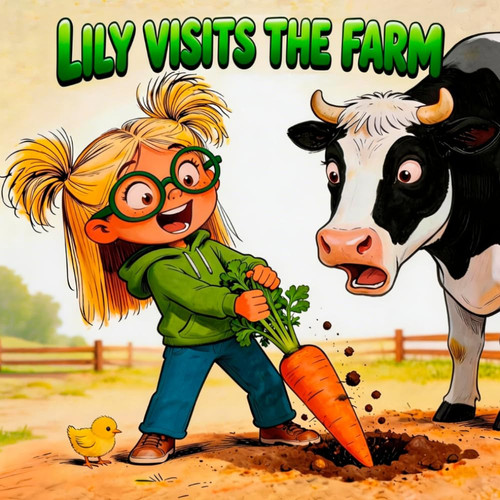 Lily Visits the Farm: A Children's Farm Animal Picture Book and Short Story for Preschool Kids Ages 3-5 About Friendly Farm Animals, Gardening, and Lily's First Farm Visit (The Garden Days with Lily)