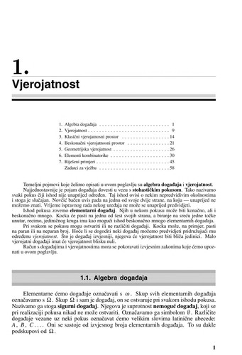 Vjerojatnost i statistika Diskretna vjerojatnost