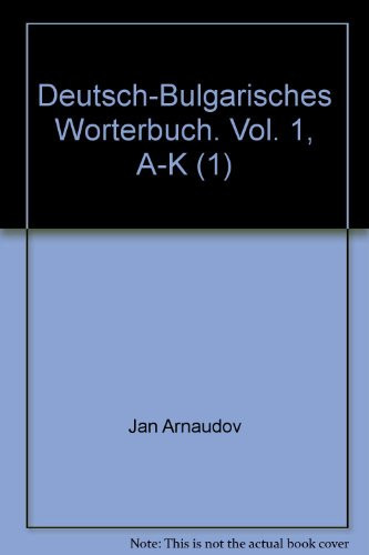 Немско-български речник A - K