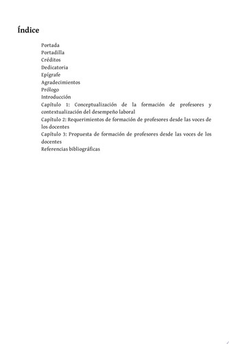 Transformar la formación: las voces del profesorado