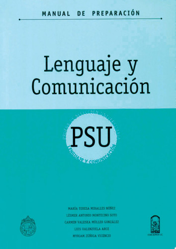 Manual de Preparación PSU - Lenguage y comunicación