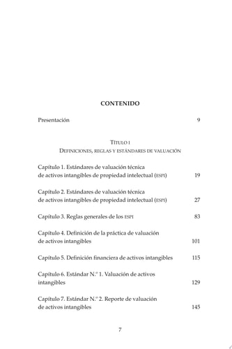Estándares de valuación de activos intangibles de propiedad intelectual