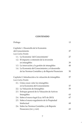 Valuación de Activos Intangibles de Propiedad Intelectual Fundamentos económicos, jurídicos, financieros y contables