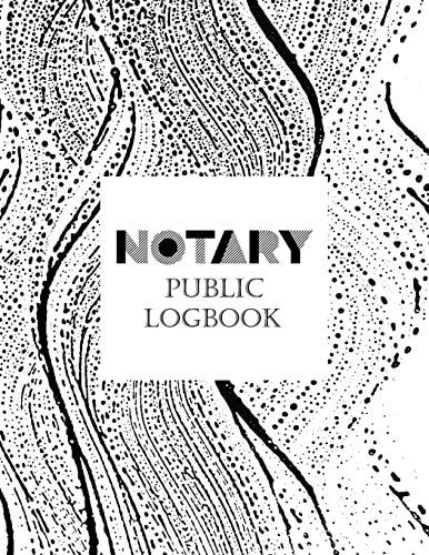 Notary Public Logbook Notary Book To Log Notorial Record Acts By A Public Notary Large 8.5 X 11 Inches Notary Journal Notebook Abstract Cover Design