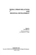 Rural-urban relations and regional development (Regional development series / United Nations Centre for Regional Development)