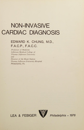Non-invasive Cardiac Diagnosis