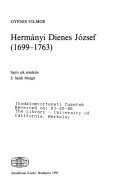 Hermányi Dienes József, 1699-1763