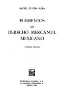Elementos de derecho mercantil mexicano (Spanish Edition)