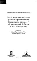 Derecho consuetudinario y derecho positivo entre los mixtecos, amuzgos y afromestizos de la costa chica de Guerrero (Spanish Edition)