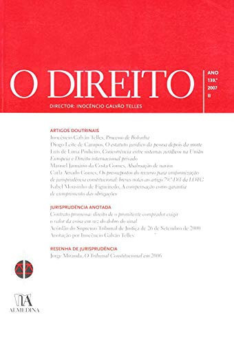 Direito, O Ano 139.º, 2007