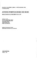 Jovens portugueses de hoje: Resultados do inquérito de 1997 (Estudos sobre juventude) (Portuguese Edition)