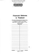 Financial reforms in Thailand
