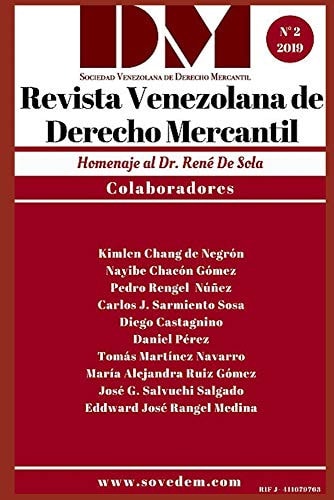 Revista Venezolana de Derecho Mercantil N° 2 Homenaje al Dr. René De Sola