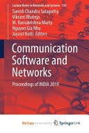 Communication Software and Networks Proceedings of INDIA 2019
