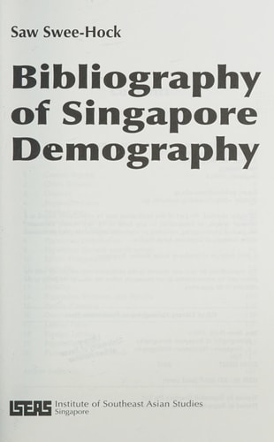 Bibliography of Singapore Demography